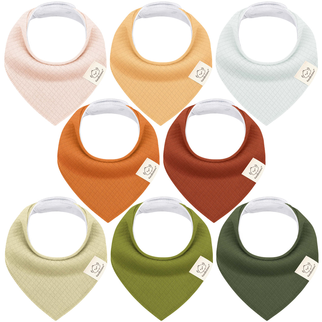 8-Pack Quin Bandana Bibs (Sahara)