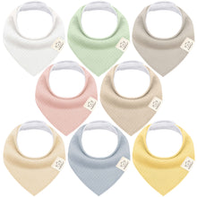 Load image into Gallery viewer, 8-Pack Quin Bandana Bibs (Dawn)
