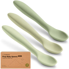 Load image into Gallery viewer, 3-Pack Prep Baby Spoons (Sage)
