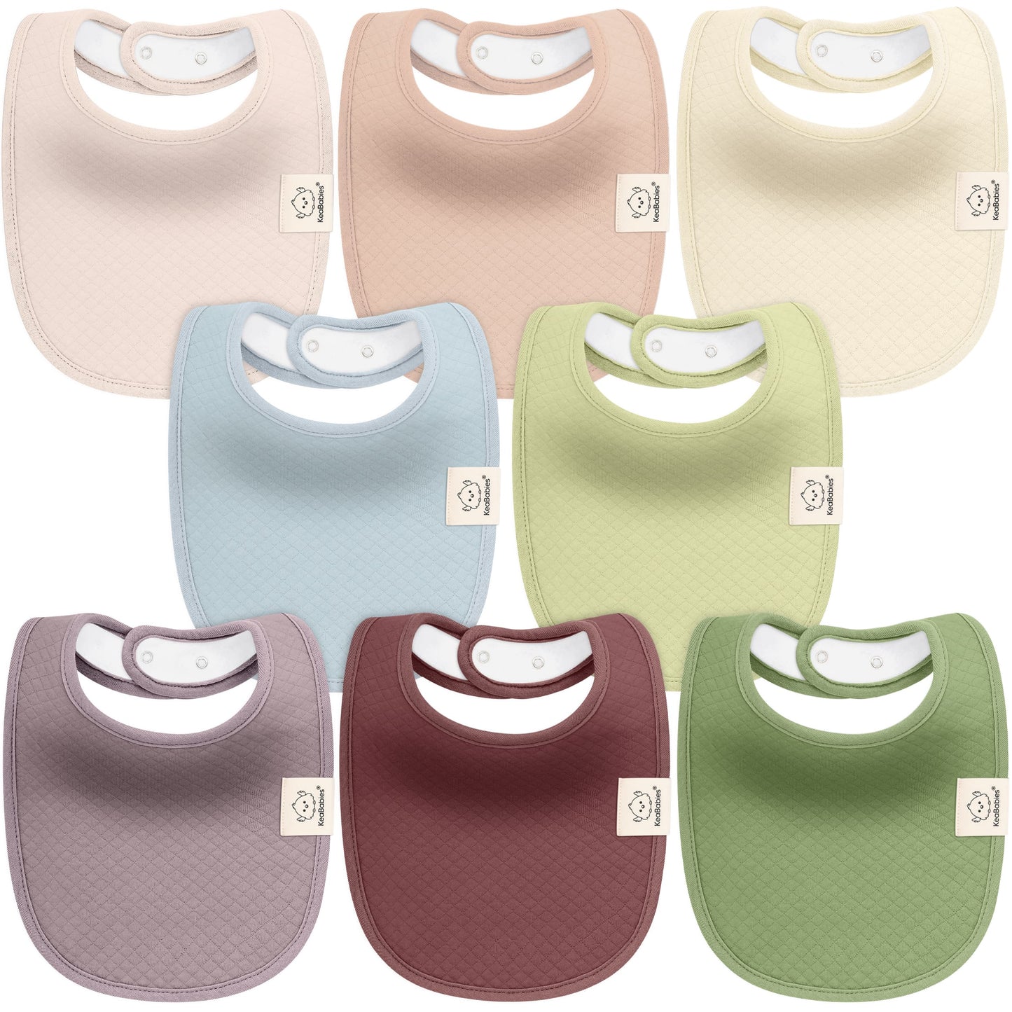 8-Pack Urban Quin Drool Bibs 28374104408250