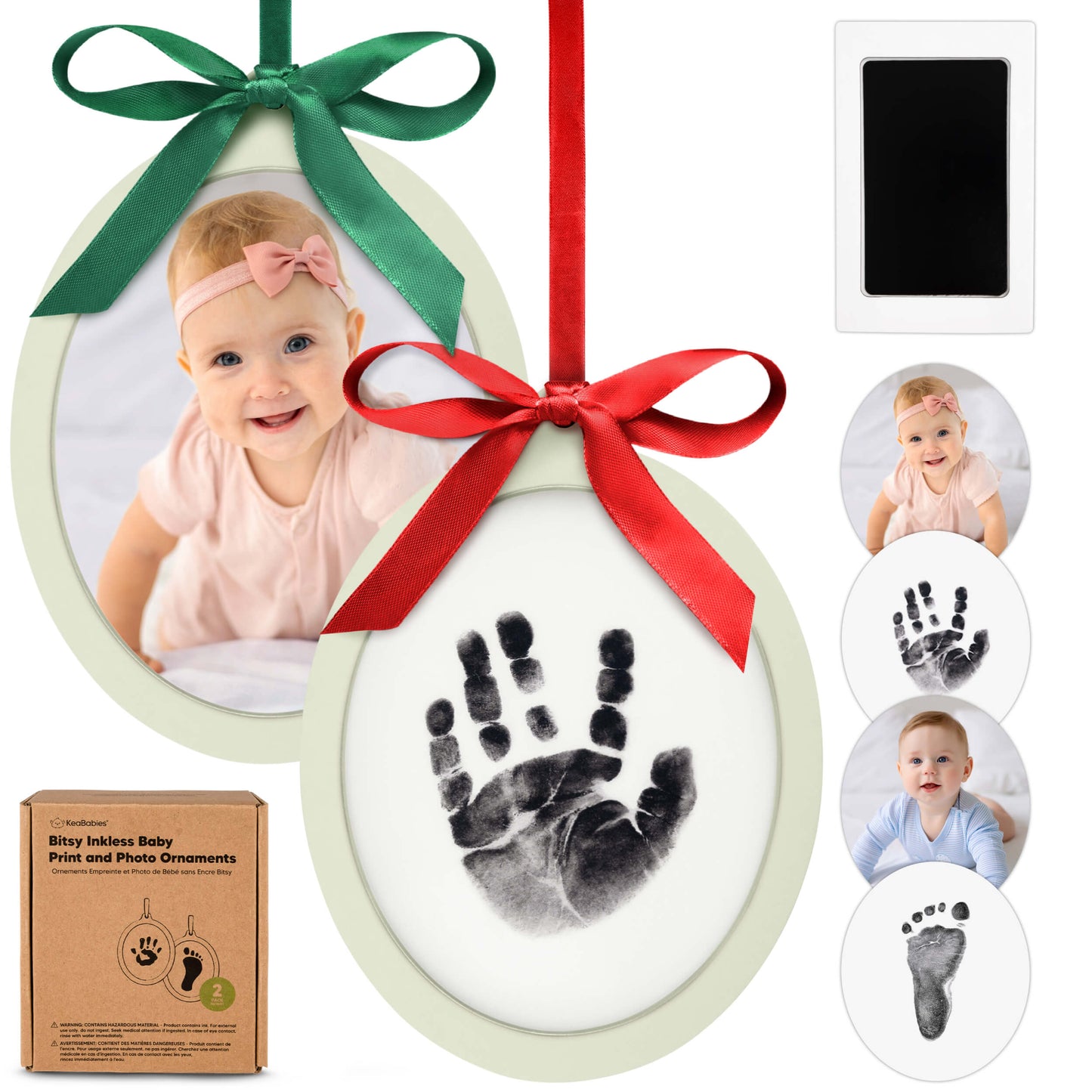 Bitsy Inkless Baby Print and Photo Ornaments 28391453294778