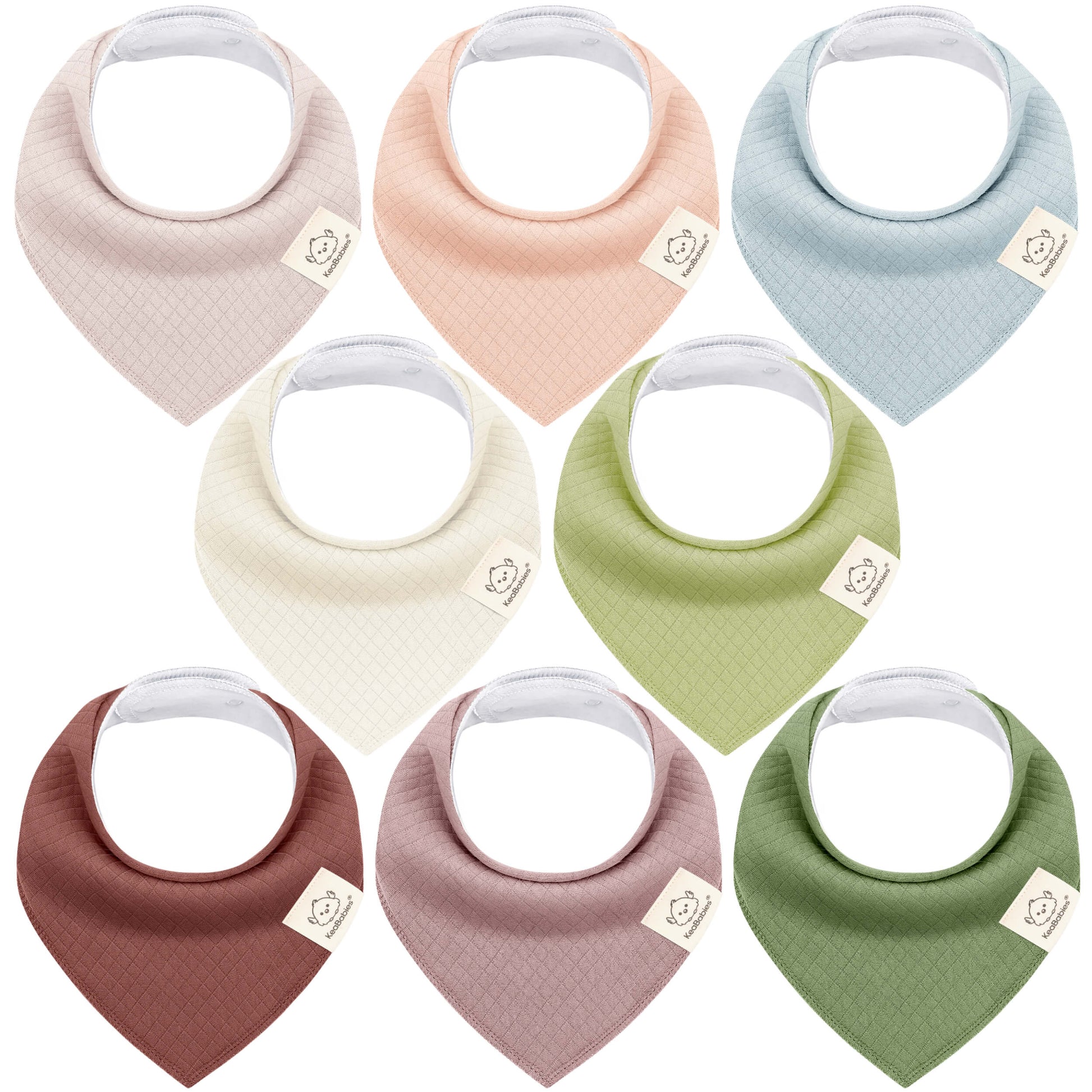 8-Pack Quin Bandana Bibs 28971381260474