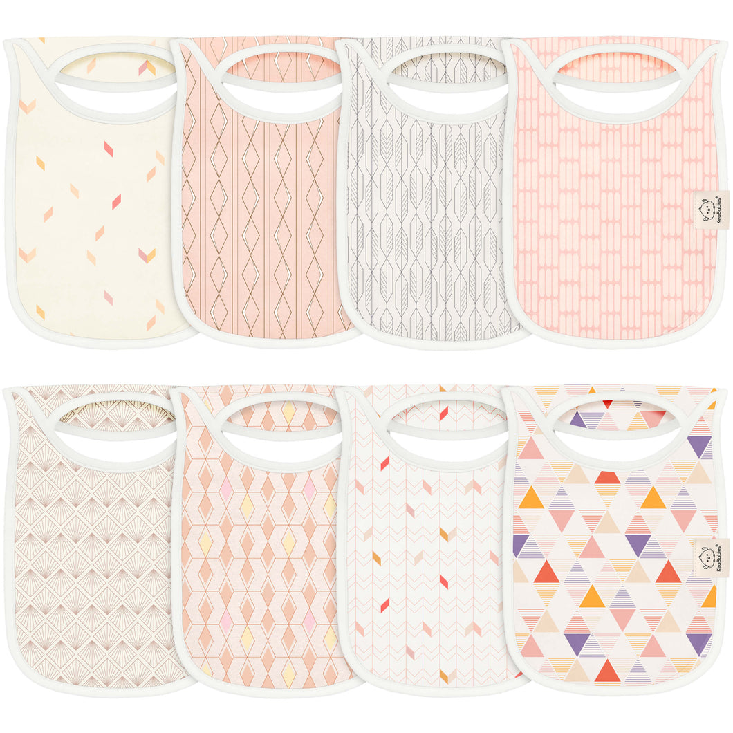 8-Pack Hallo Drool Bibs (Prism)