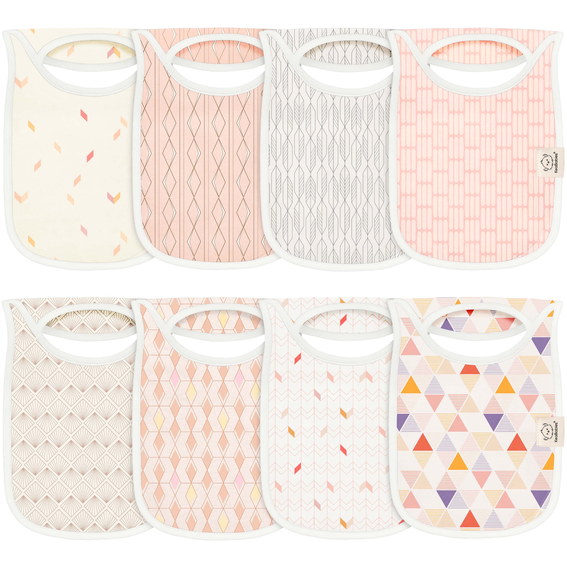 8-Pack Hallo Drool Bibs 28508537356474