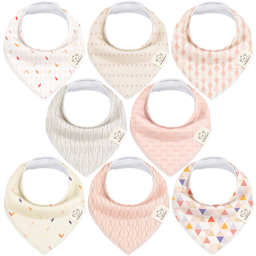 8-Pack Organic Bandana Bibs (Prism)