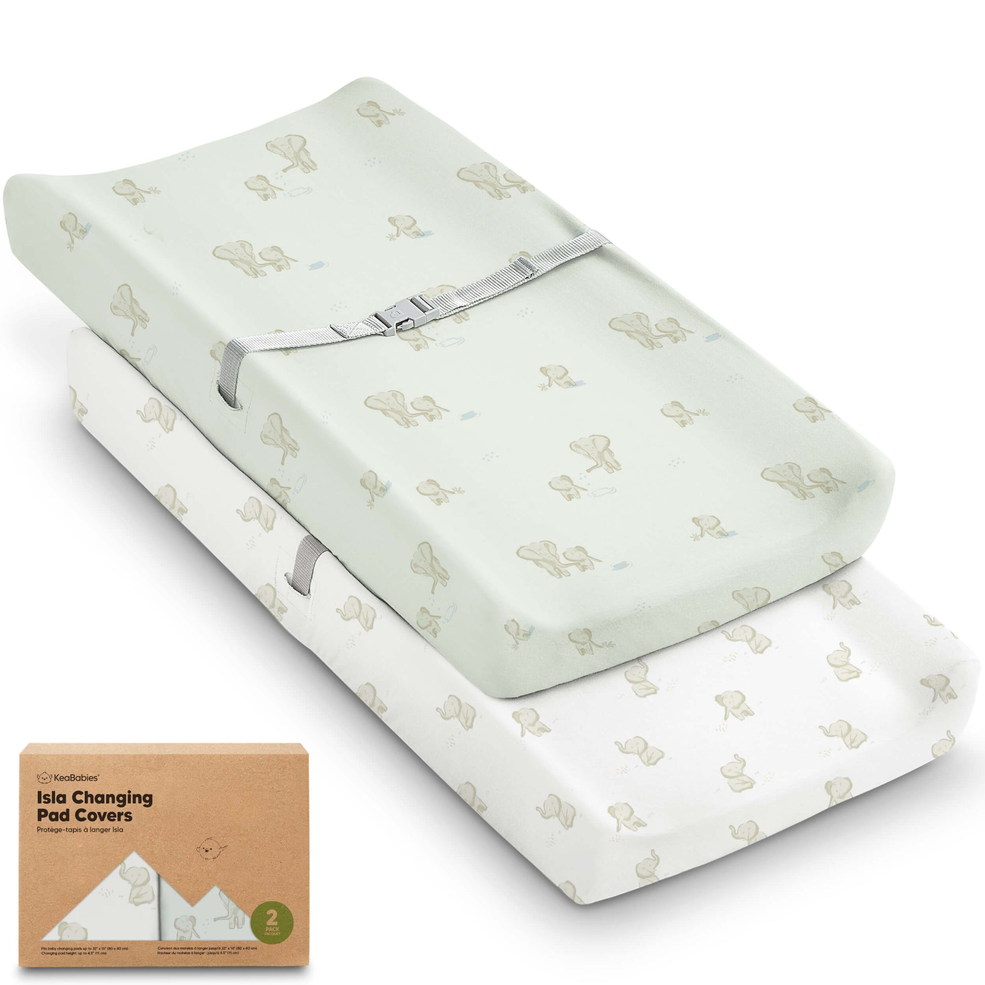 Isla changing pad covers, 2-pack. 28907976982714