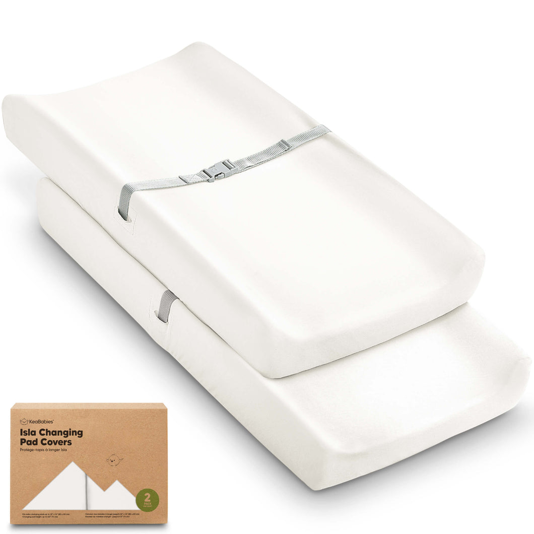 2-Pack Isla Changing Pad Covers (Soft White)