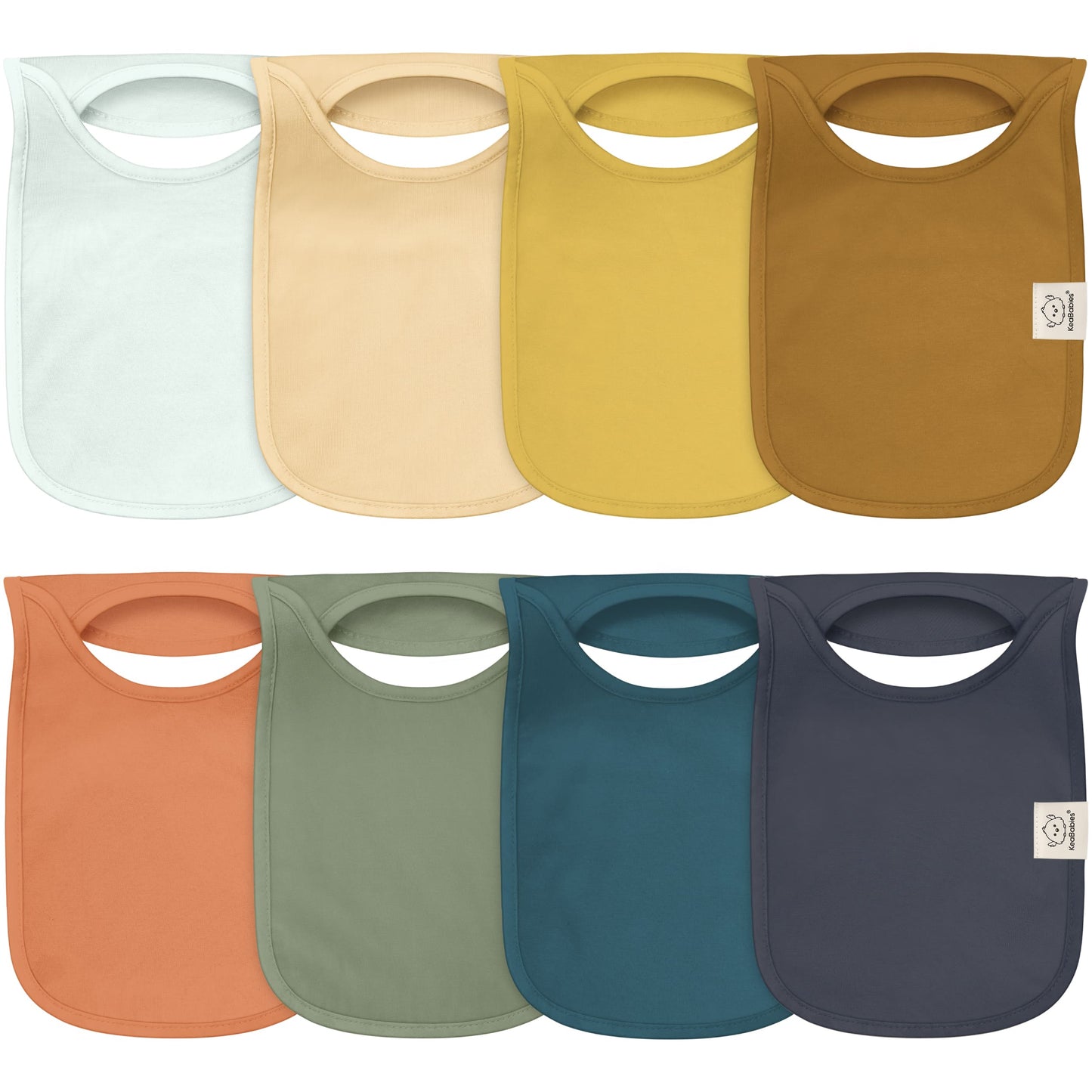 8-Pack Hallo Drool Bibs 28551793180858