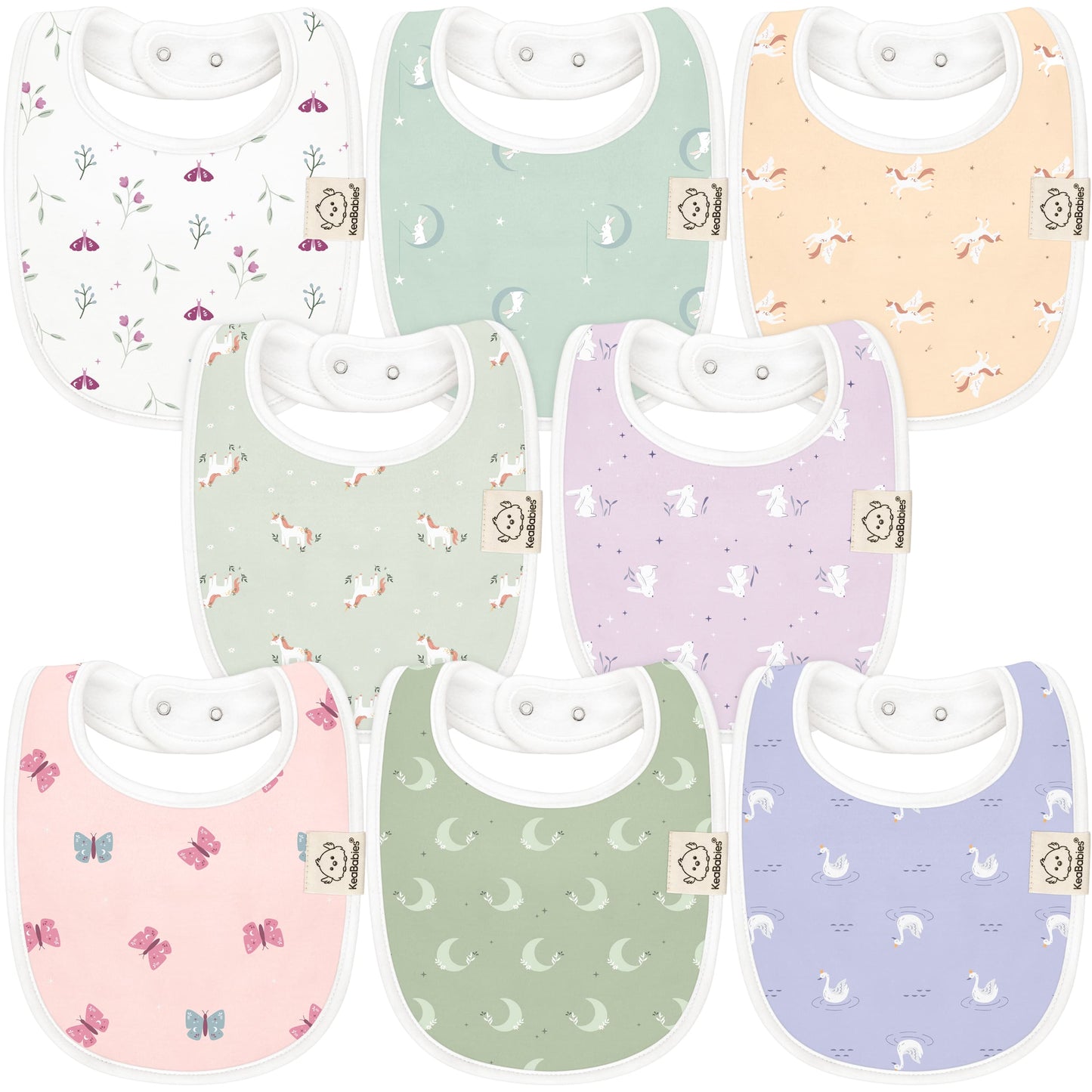 8-Pack Urban Drool Bibs 28501811036346