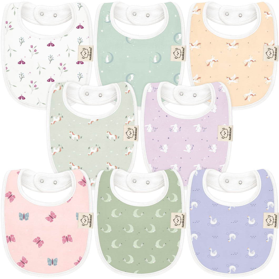 8-Pack Urban Drool Bibs (Lunaris)