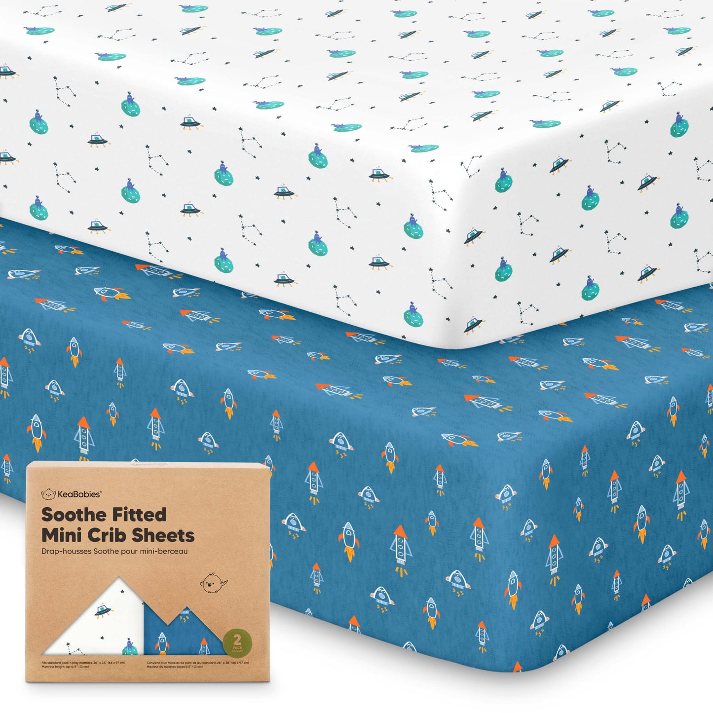 Soothe Fitted Mini Crib Sheet 28956305195194