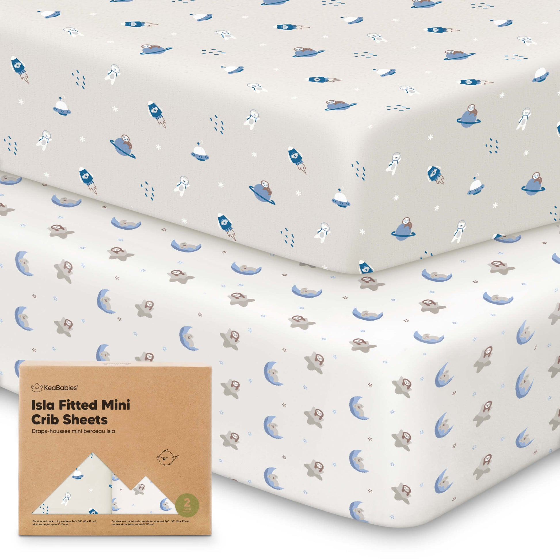 Isla Fitted Mini Crib Sheets 28732362883258