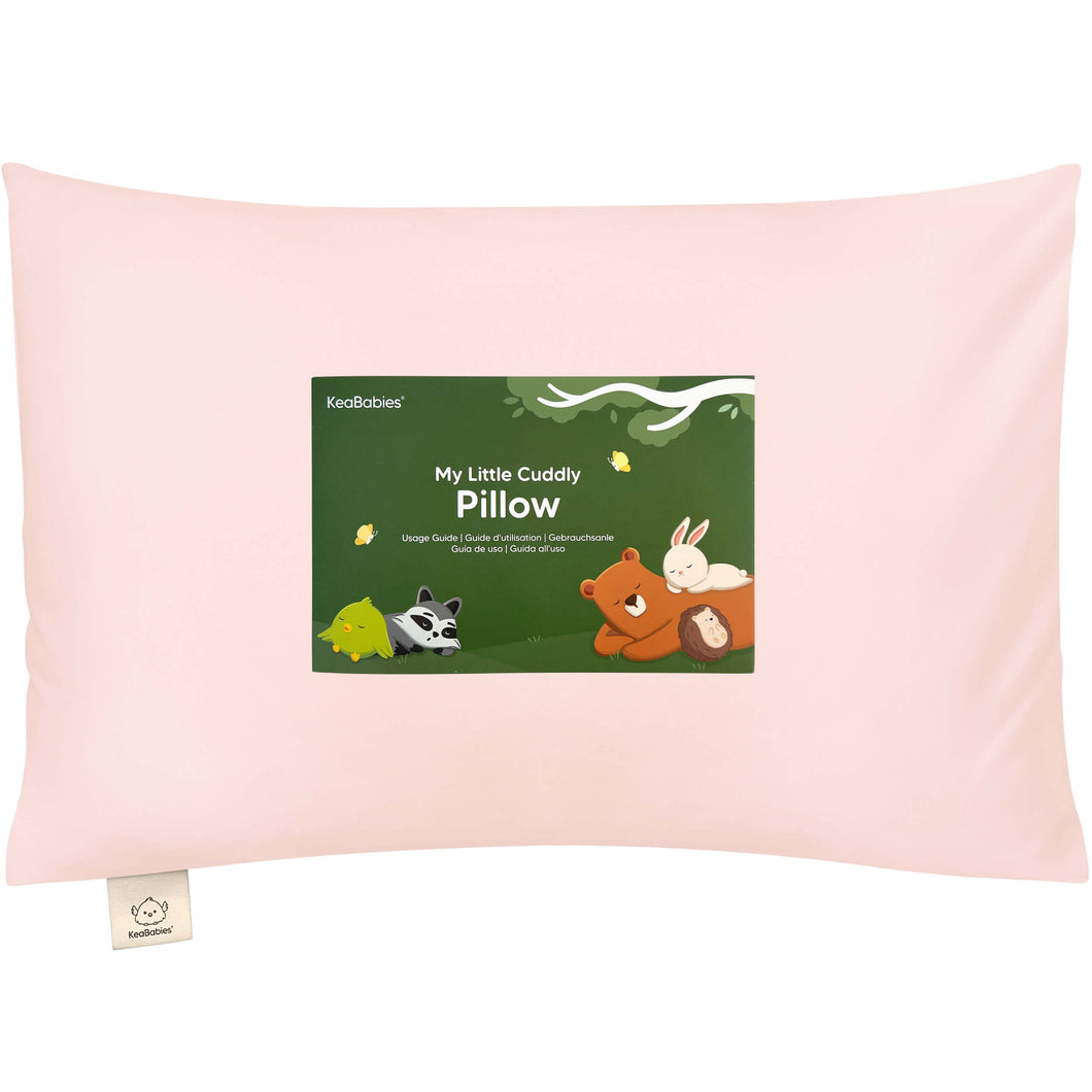 Cuddly Toddler Pillow with Pillowcase (Mist Pink)