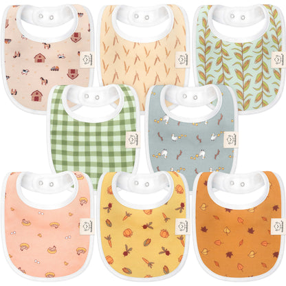 8-Pack Urban Drool Bibs 28542644093114