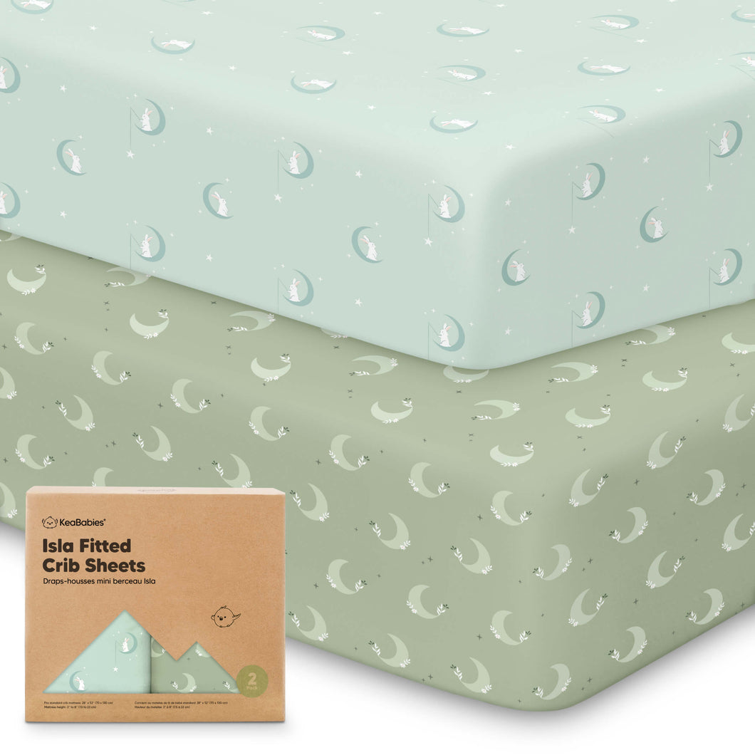 Isla Fitted Crib Sheets (Lunaris)