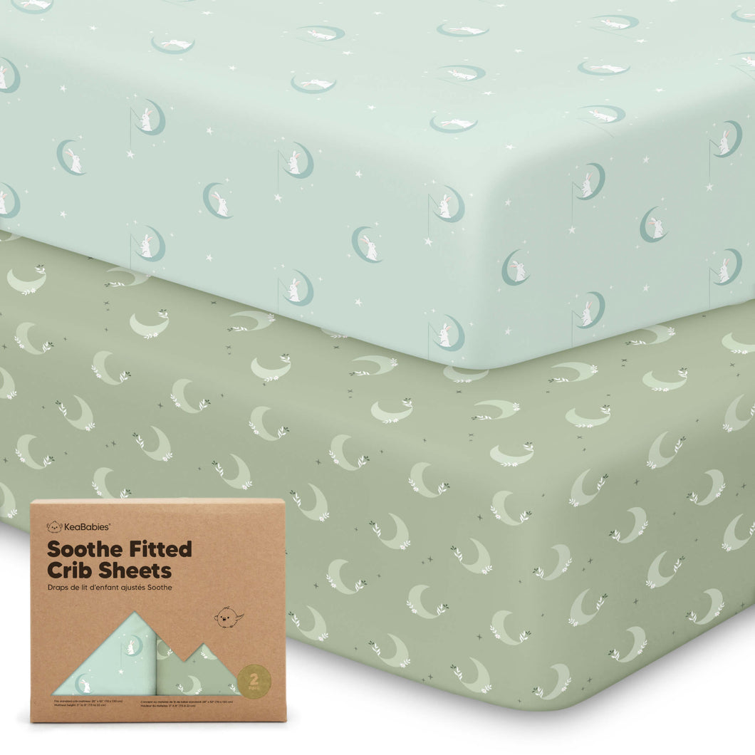 Soothe Fitted Crib Sheet (Lunaris)