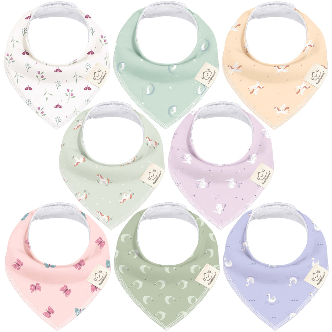 8-Pack Organic Bandana Bibs (Lunaris)