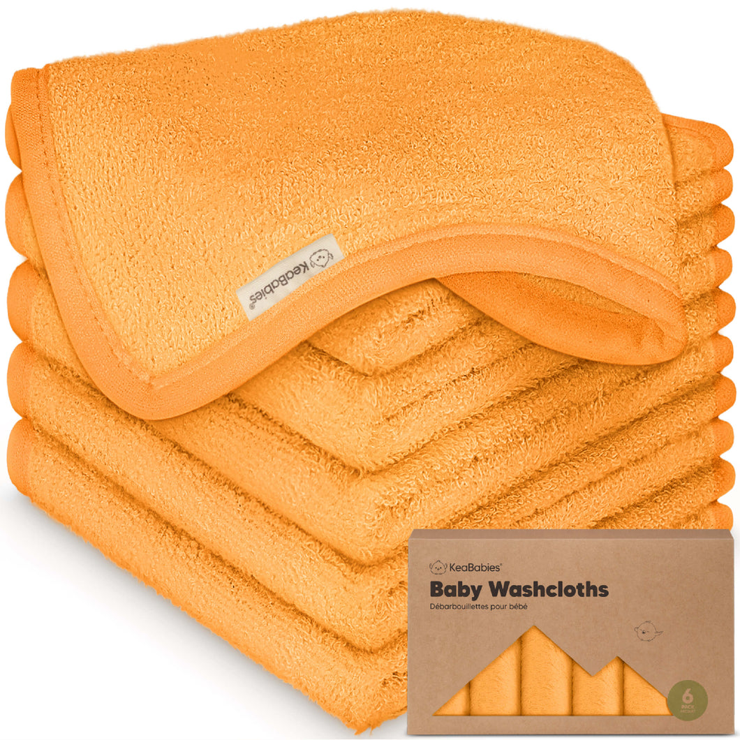 Deluxe Baby Washcloths (Carrot)