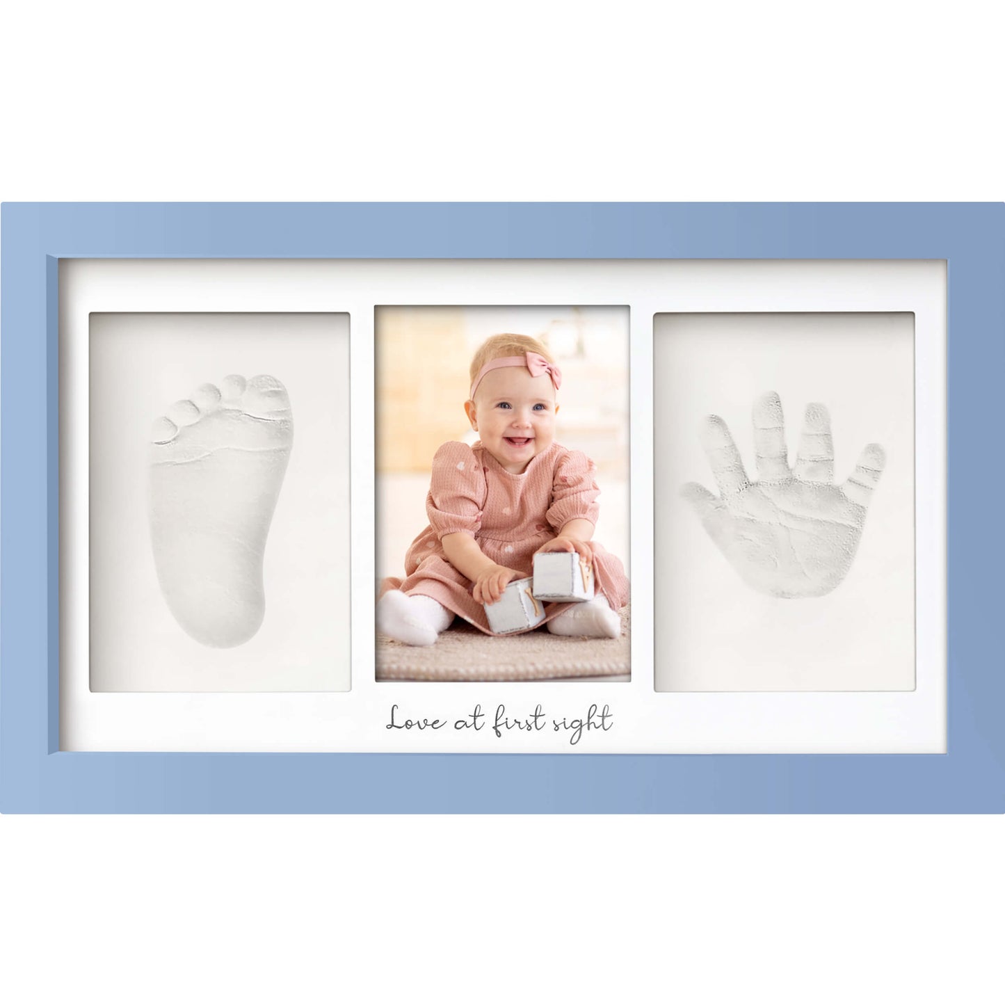 Baby Handprint & Footprint Keepsake Duo Frame 29031078985914
