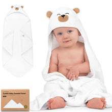 Load image into Gallery viewer, Cuddle Baby Hooded Towel (Grizzly, Petite)
