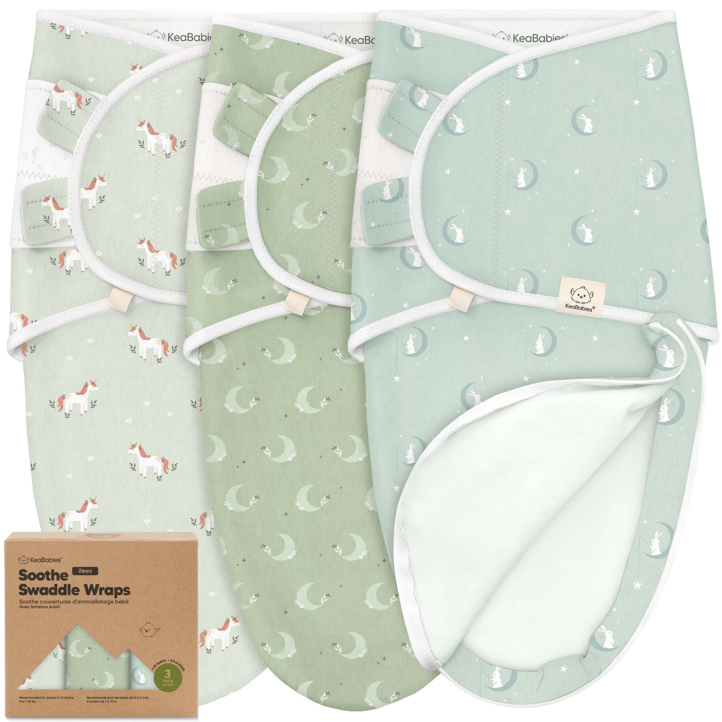 3-Pack Soothe Zippy Swaddle Wrap 28629271969978