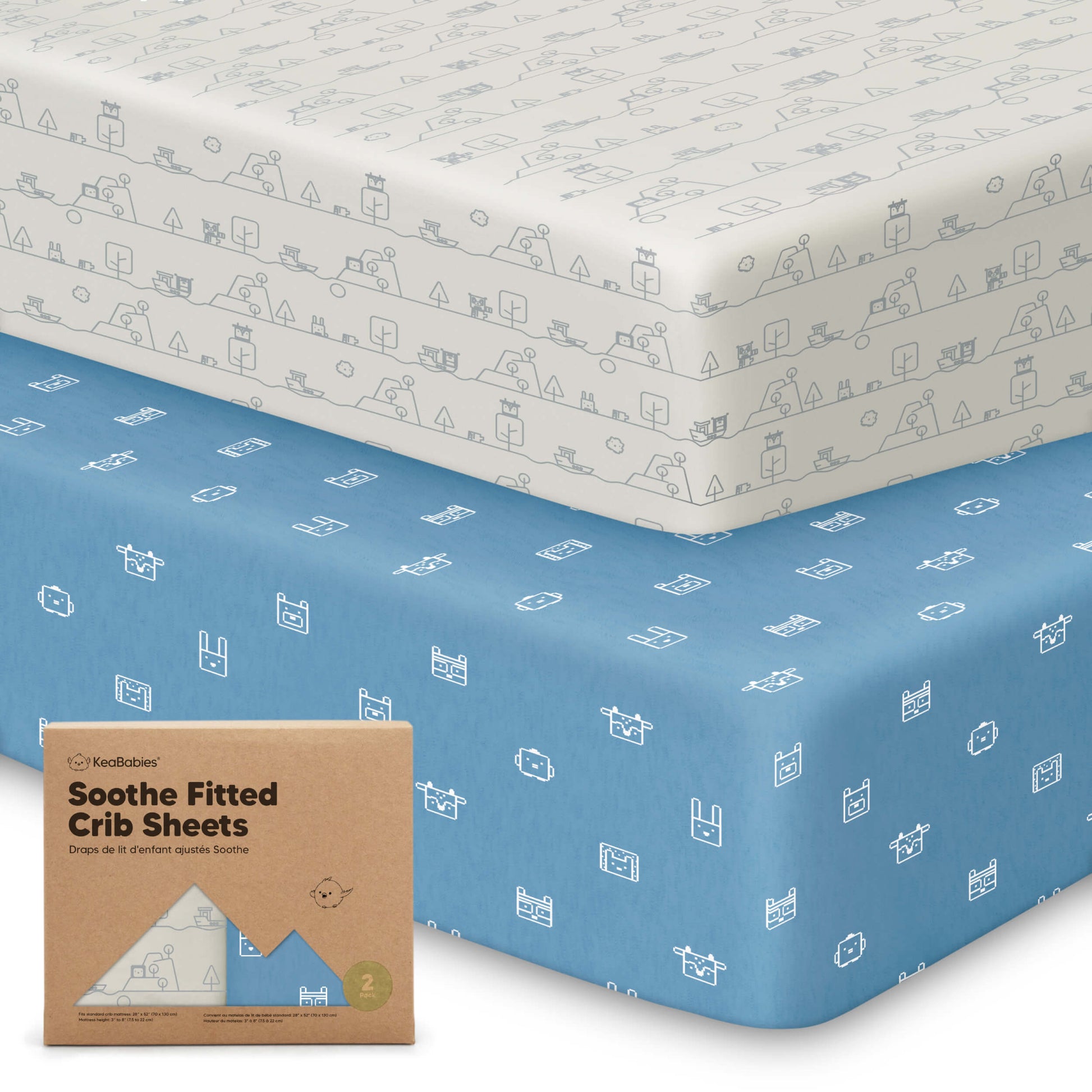 Soothe Fitted Crib Sheet 28835270557882
