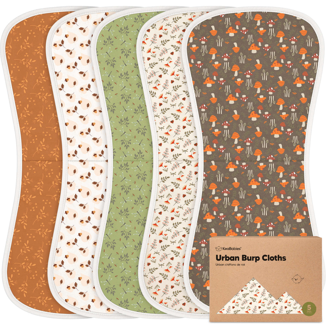 Urban Burp Cloths (Fall Spores)