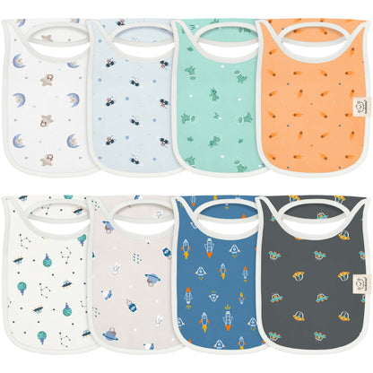 8-Pack Hallo Drool Bibs 28732408070330
