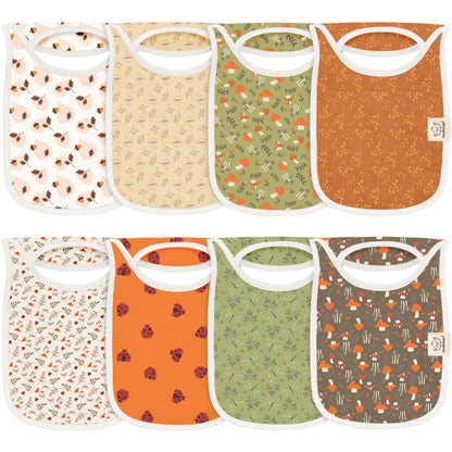 8-Pack Hallo Drool Bibs 28737440841914