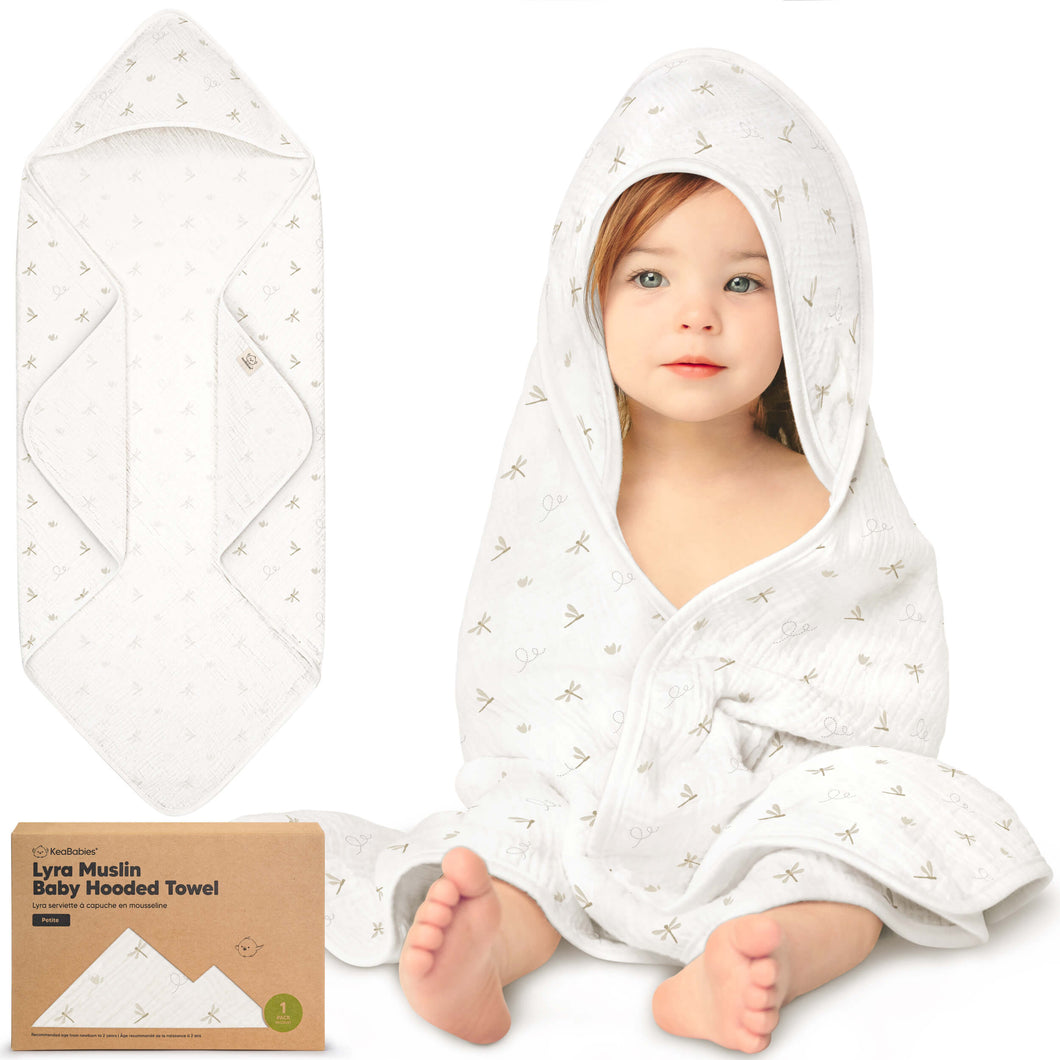 Lyra Muslin Hooded Towel (Meadow, Petite)