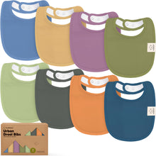 Load image into Gallery viewer, 8-Pack Urban Drool Bibs (Cruise)

