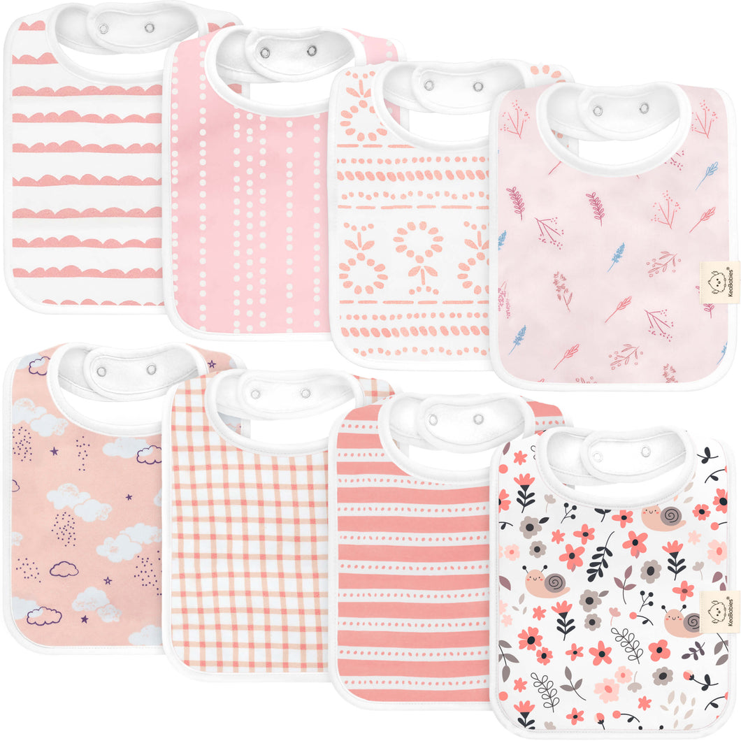 8-Pack Coast Drool Bibs (Sweet Charm)