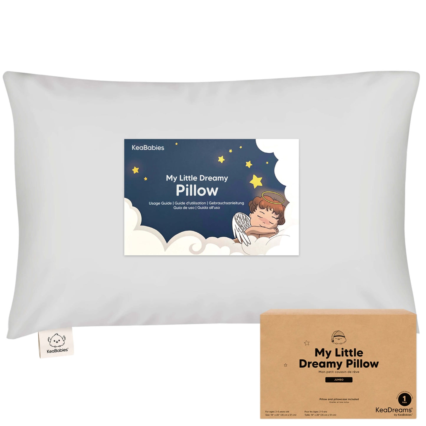 Jumbo Toddler Pillow with Pillowcase 29040592126138