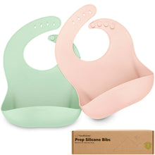 Load image into Gallery viewer, 2-Pack Prep Silicone Bibs (Mellow)

