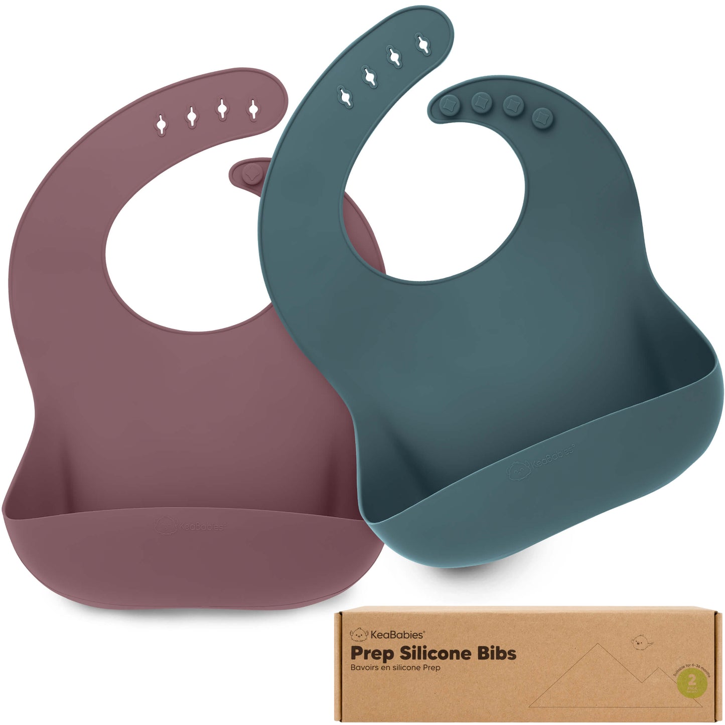 2-Pack Prep Silicone Bibs 28825870696634
