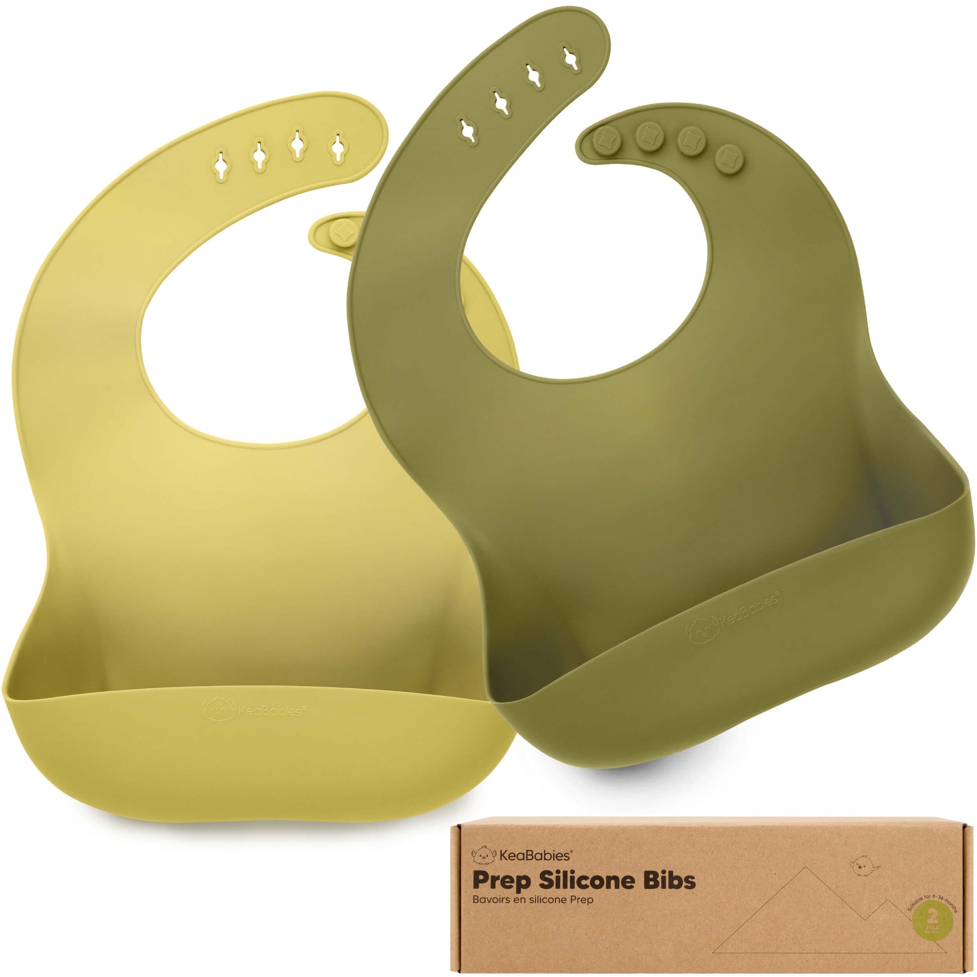 2-Pack Prep Silicone Bibs 28825843990714