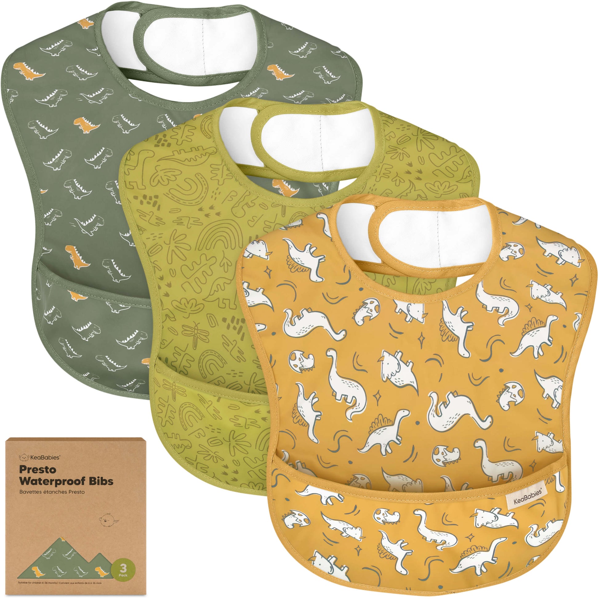 3-Pack Presto Waterproof Bibs 28946732613818