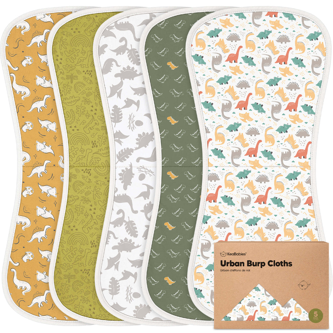 Urban Burp Cloths (Mesozoic)