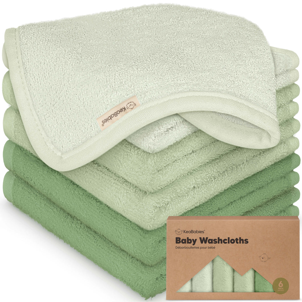 Deluxe Baby Washcloths (Verde)