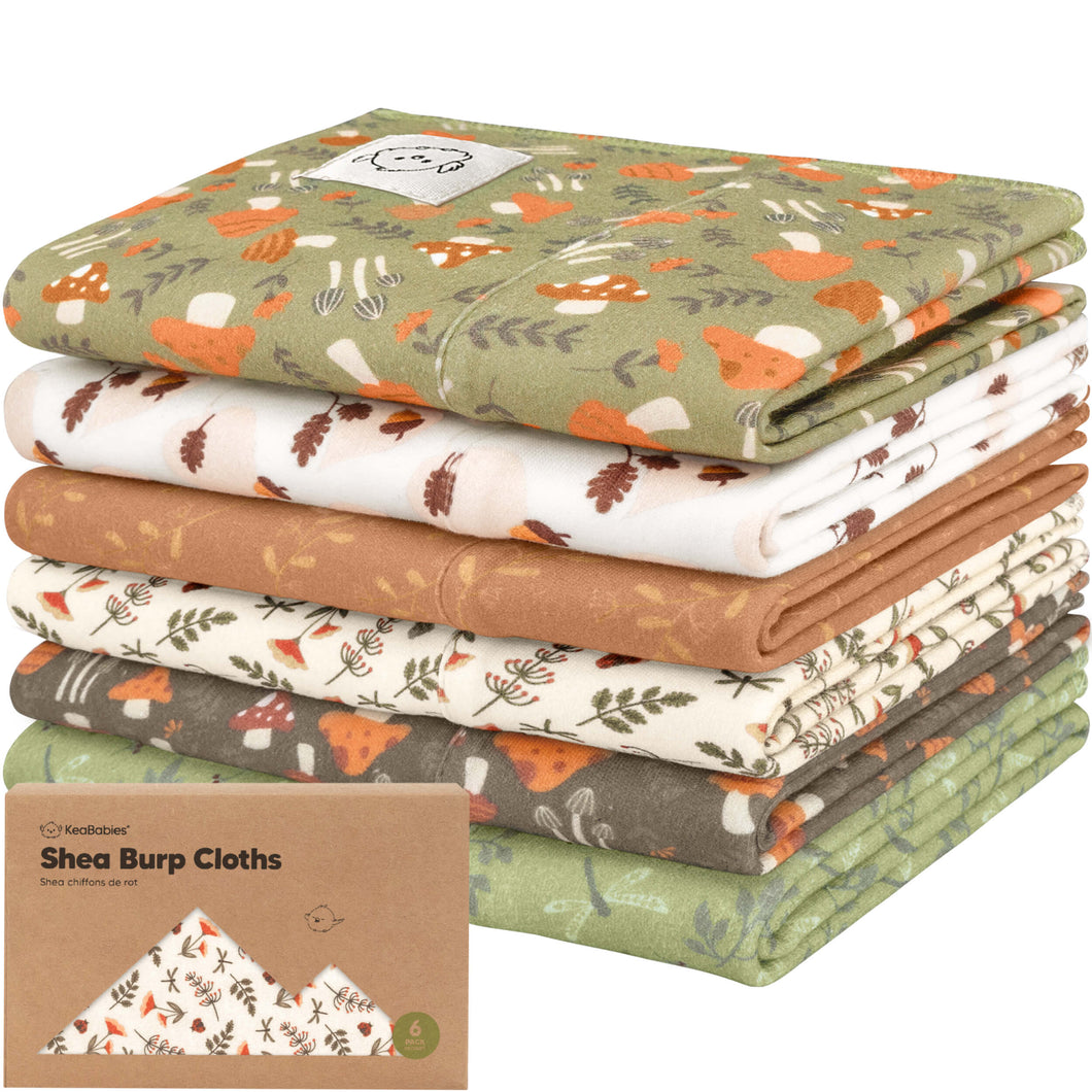 Shea Burp Cloths (Fall Spores)