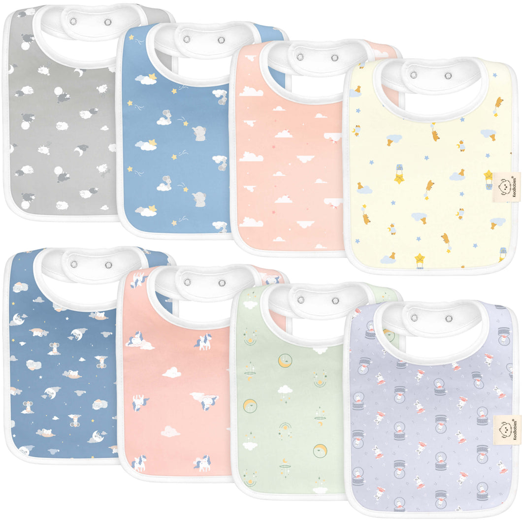 8-Pack Coast Drool Bibs (Dreamers)