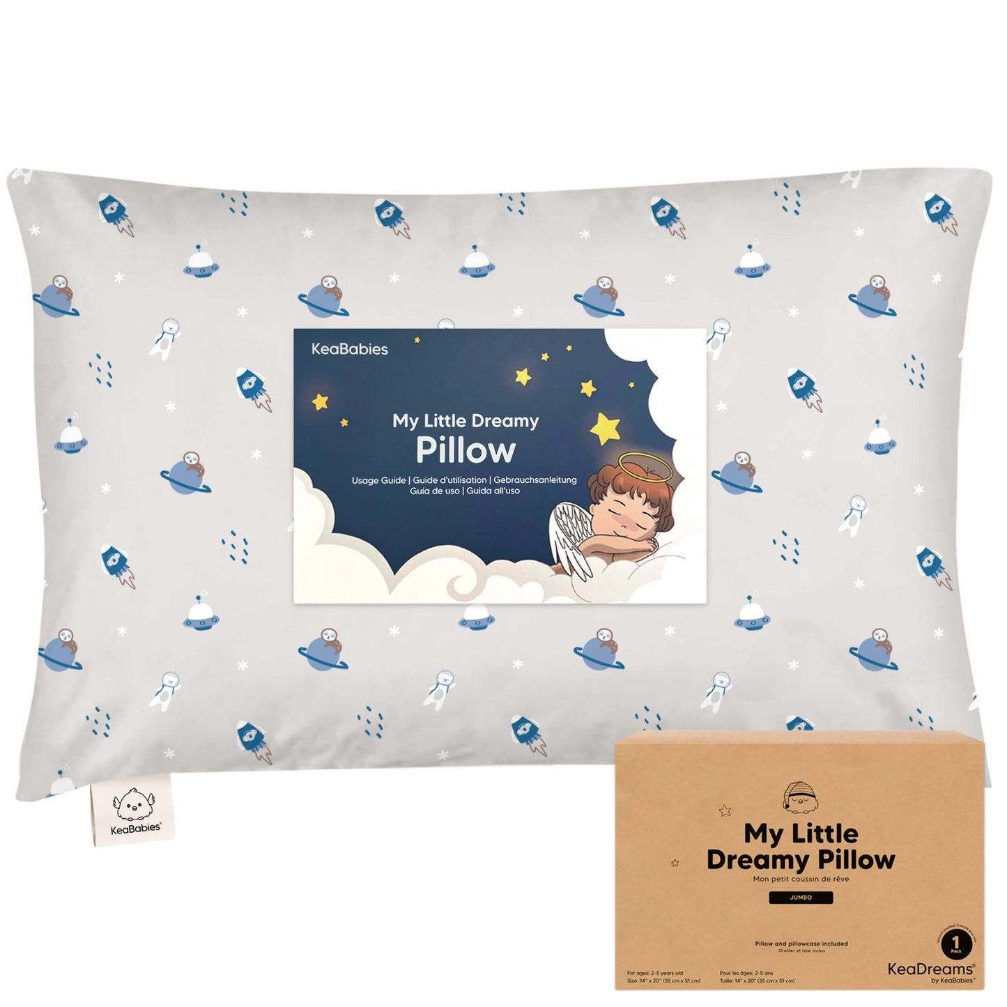 Jumbo Toddler Pillow with Pillowcase 29312442368186