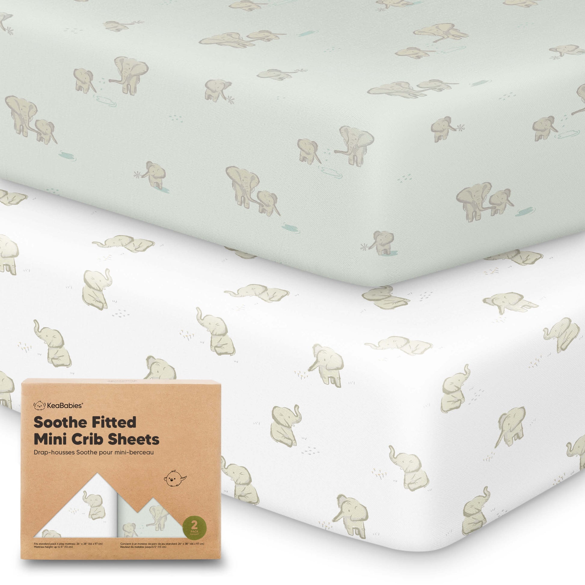 Soothe Fitted Mini Crib Sheet 29635965911226