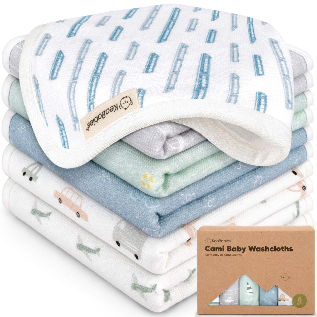 6-Pack Cami Baby Washcloths (Vessels)