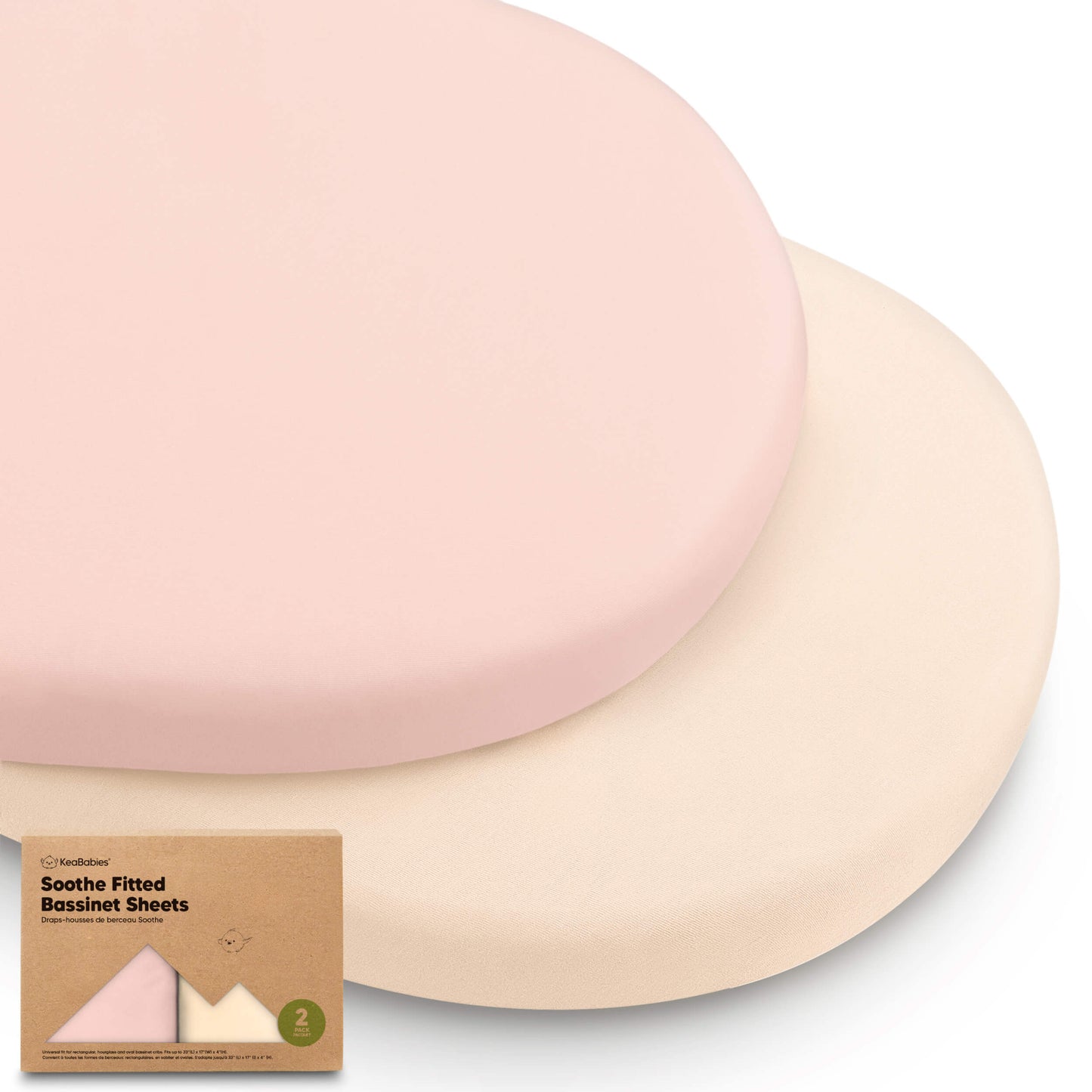 2-Pack Soothe Fitted Bassinet Sheets 30638025343162