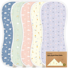 Load image into Gallery viewer, Softe Muslin Baby Burp Cloth
