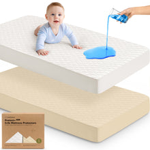 Load image into Gallery viewer, 2-Pack Mavy Protect+ Waterproof Crib Mattress Protector
