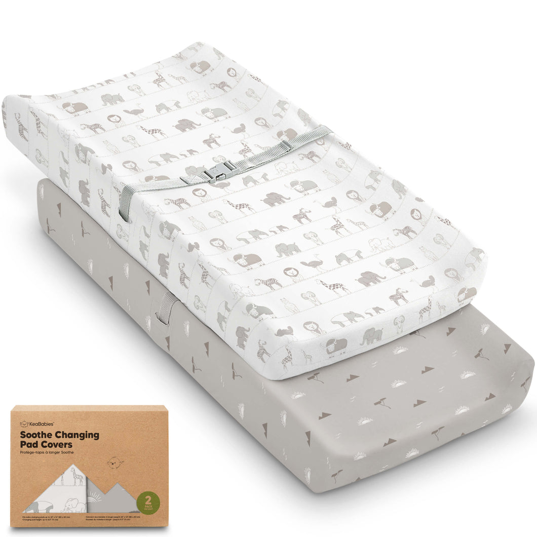 2-Pack Soothe Changing Pad Covers (Savannah)