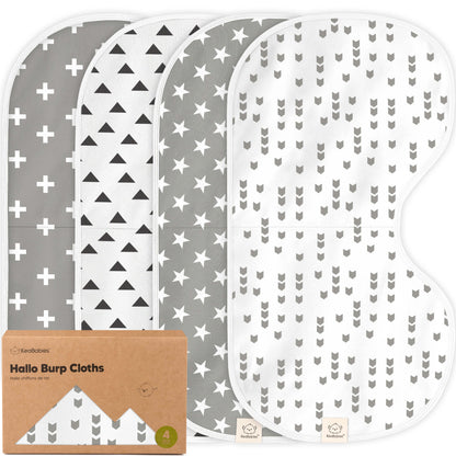 4-Pack Hallo Burp Cloths 29609942712506