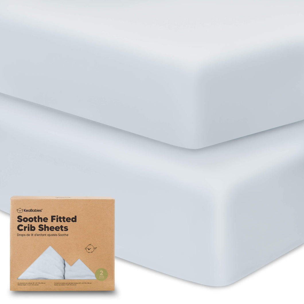 Soothe Fitted Crib Sheet (Hazy)